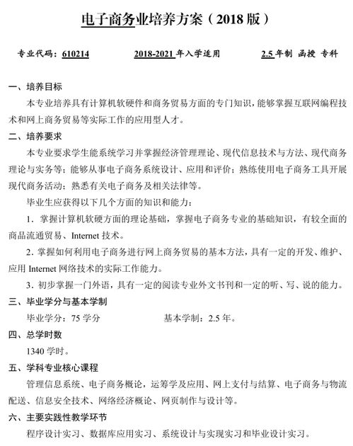 专升本专业分析电子商务